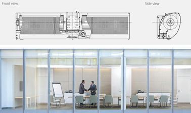 2025 Low Noise Compact Air Curtain 40 Inch, Door Air Cutter Met Touch Switch