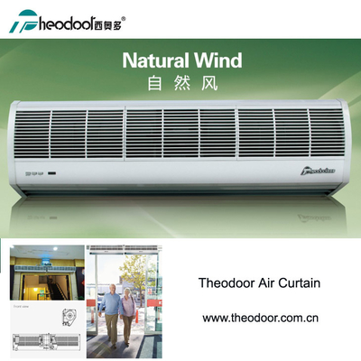 Natuurlijke windlucht gordijn FM-12 serie 900-2000mm 230V wandmontage