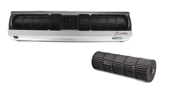 220V Compact Luchtgordijnventilator voor Deur met Afstandsbediening 2 Snelheden
