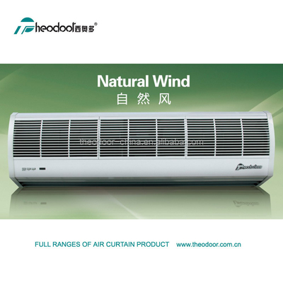 220V Compact Luchtgordijnventilator voor Deur met Afstandsbediening 2 Snelheden