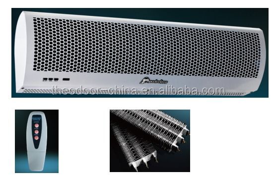 32 Inch Heated Air Curtain with 1 Year Warranty and 60cm Width for Commercial Use