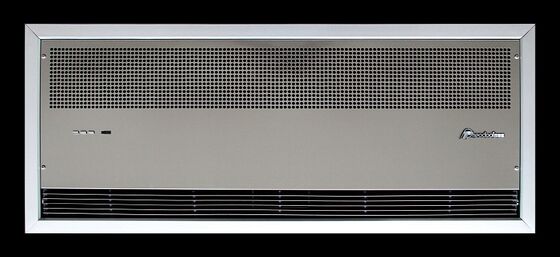 Verwarmingsbarrière met ventilatorkoeling of verwarmingslucht