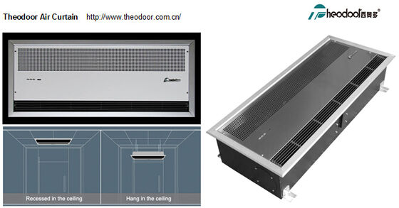 Verwarmingsbarrière met ventilatorkoeling of verwarmingslucht
